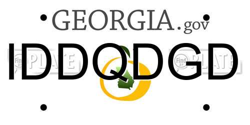 IDDQDGD Georgia License Plate
