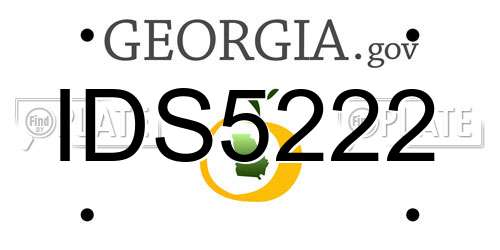 IDS5222 Georgia License Plate