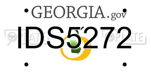 IDS5272 Georgia License Plate