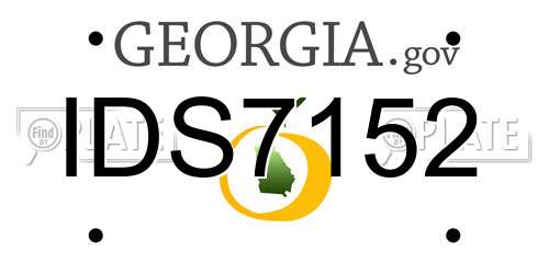 IDS7152 Georgia License Plate
