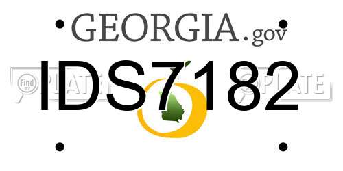 IDS7182 Georgia License Plate