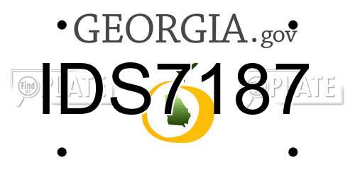 IDS7187 Georgia License Plate
