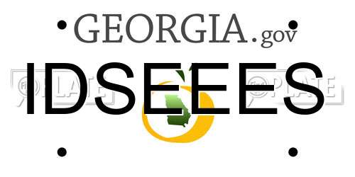 IDSEEES Georgia License Plate