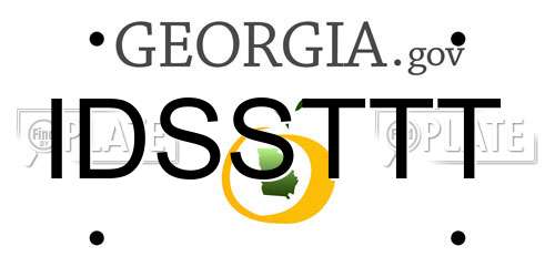 IDSSTTT Georgia License Plate