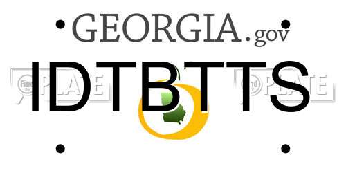 IDTBTTS Georgia License Plate