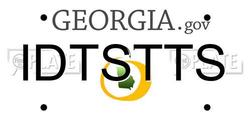 IDTSTTS Georgia License Plate