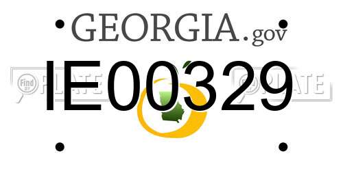 IE00329 Georgia License Plate