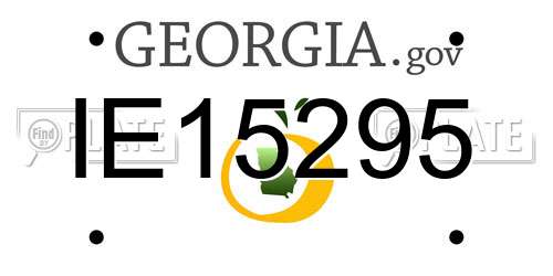 IE15295 Georgia License Plate