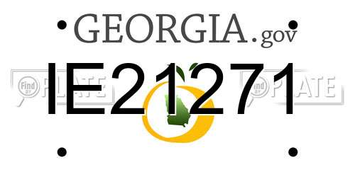 IE21271 Georgia License Plate