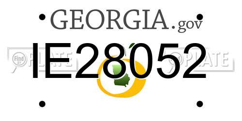 IE28052 Georgia License Plate