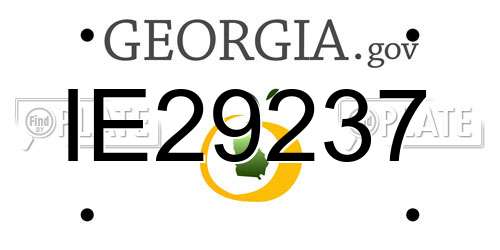 IE29237 Georgia License Plate
