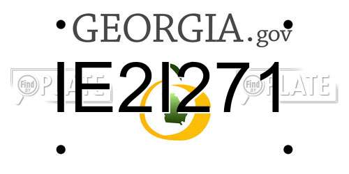 IE2I271 Georgia License Plate