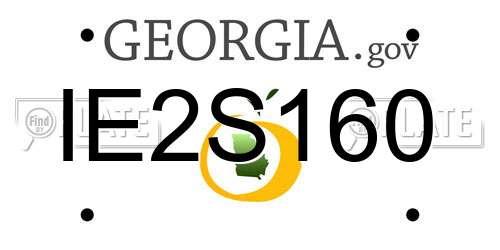 IE2S160 Georgia License Plate