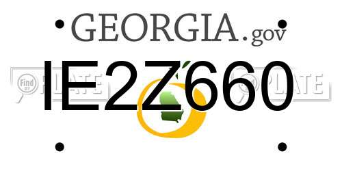 IE2Z660 Georgia License Plate