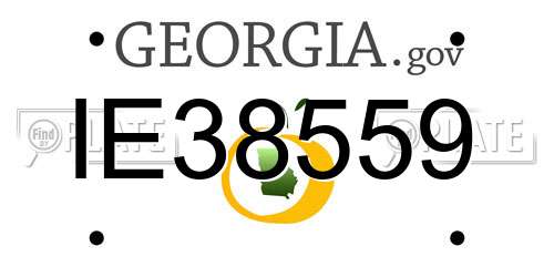 IE38559 Georgia License Plate