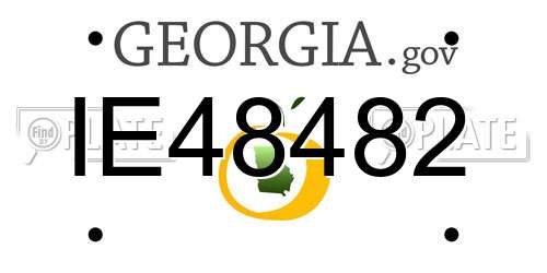 IE48482 Georgia License Plate