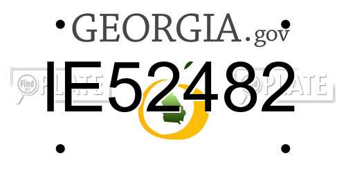 IE52482 Georgia License Plate