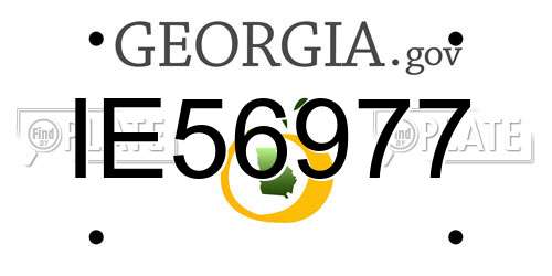 IE56977 Georgia License Plate