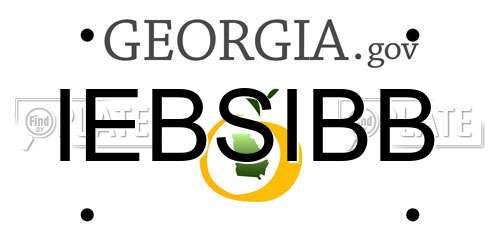 IEBSIBB Georgia License Plate