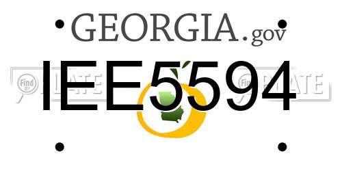 IEE5594 Georgia License Plate