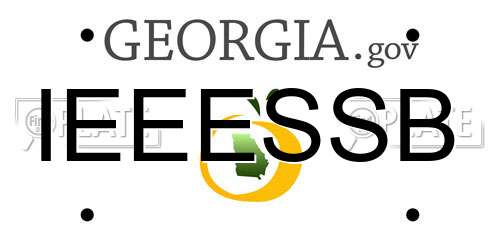 IEEESSB Georgia License Plate
