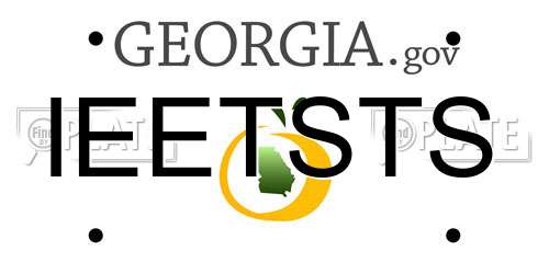IEETSTS Georgia License Plate