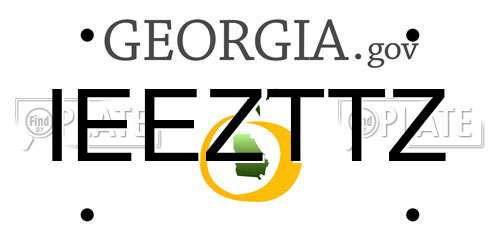 IEEZTTZ Georgia License Plate