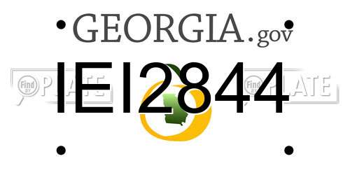 IEI2844 Georgia License Plate