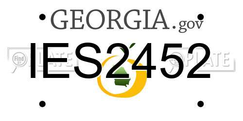 IES2452 Georgia License Plate