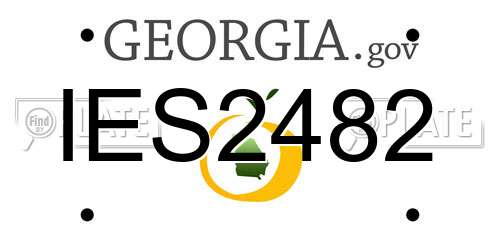 IES2482 Georgia License Plate