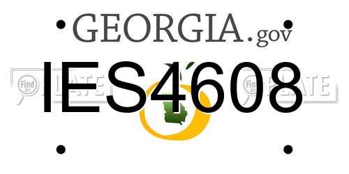 IES4608 Georgia License Plate