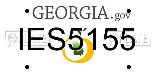 IES5155 Georgia License Plate