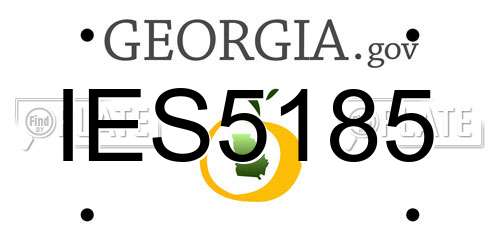 IES5185 Georgia License Plate