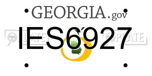 IES6927 Georgia License Plate