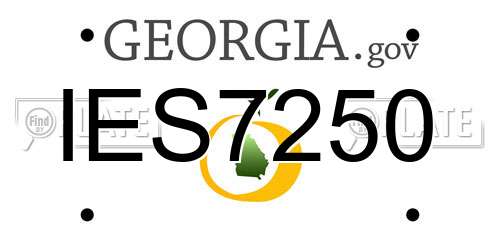 IES7250 Georgia License Plate