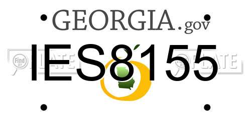 IES8155 Georgia License Plate