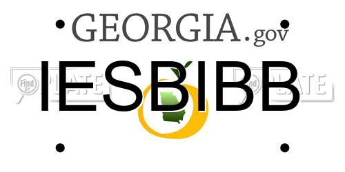 IESBIBB Georgia License Plate