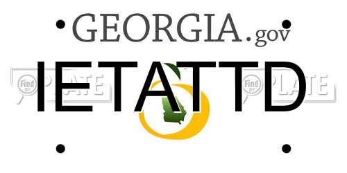 IETATTD Georgia License Plate