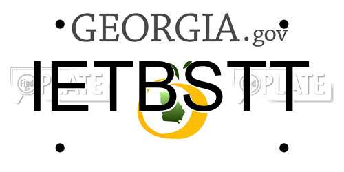 IETBSTT Georgia License Plate