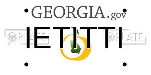 IETITTI Georgia License Plate