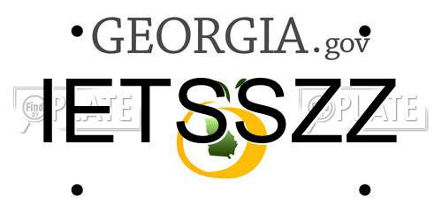 IETSSZZ Georgia License Plate