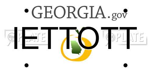 IETTOTT Georgia License Plate