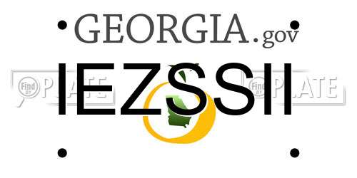 IEZSSII Georgia License Plate