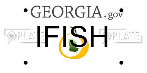 IFISH Georgia License Plate