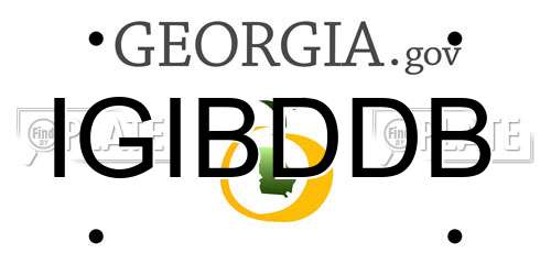 IGIBDDB Georgia License Plate