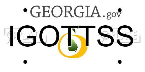 IGOTTSS Georgia License Plate