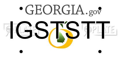 IGSTSTT Georgia License Plate