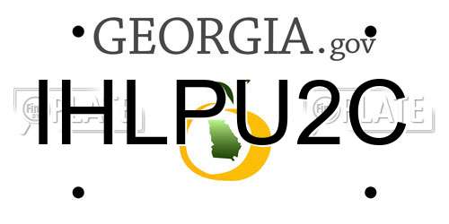 IHLPU2C Georgia License Plate