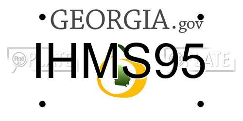 IHMS95 Georgia License Plate