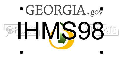 IHMS98 Georgia License Plate